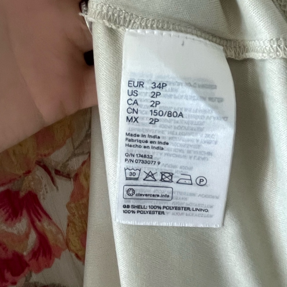 H&M Floral Tie Back Midi Dress - Picture 9 of 9